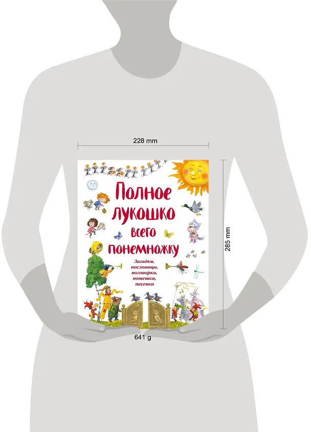 Книга Полное лукошко всего понемножку: Загадки, пословицы, поговорки, потешки, песенки () — 4