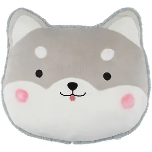 Подушка мордочка Хаски (текстиль) (40х40) (12-01009-0289462)