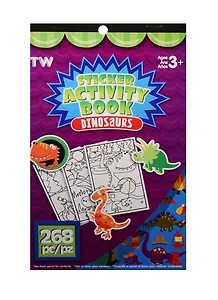 Альбом д/творч. Sticker Activity Book Динозавры (898994) (4 листа) (268 детали) (6 страниц с наклейками) (3+)