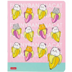 Тетрадь в клетку Hatber, "Котоеда", 48 листов, в ассортименте