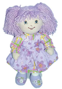 Тряпичная кукла "Девочка в сиреневом" (14282) (30см) 2193235
