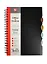 Тетрадь А4 200л кл. пласт.обл., тонир.блок, евроспираль, 4 цв.разделителя, инд.уп., ассорти, Listoff — 225980 — 2
