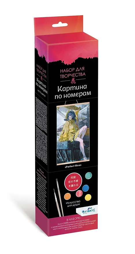Набор для творчества "Картина по номерам на подвесе "Perfect Blue". ПАННО. Аниме. 30x50 см 2981252 — 2