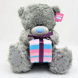 Мишка MTY 30 cм держит подарок (G01W3042) 2344338