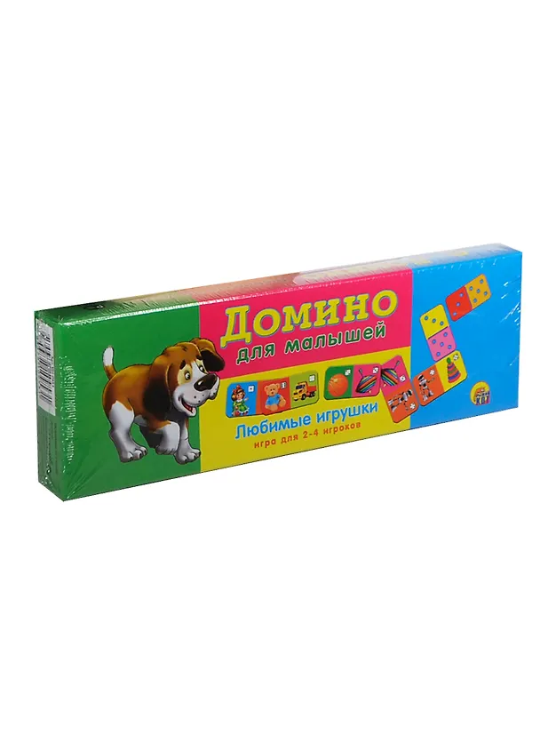 Домино для малышей Любимые игрушки (ИН-0953) (2-4 игрока) (Рыжий кот) 2416292 — 2