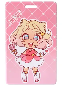 Чехол для карточек Аниме Девочка чиби Мими (цветная)