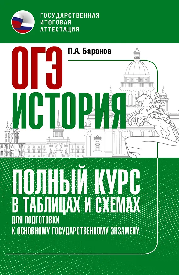 Книга ОГЭ. История. Полный курс в таблицах и схемах для подготовки к ОГЭ (Пётр Баранов) — 1