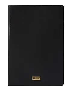 Книга для записей А5, 96 листов, нелинованная/в линейку, черная, Schiller