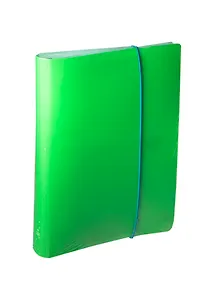 Тетрадь на кольцах в клетку Hatber, Diamond Neon, 120 листов, зеленая
