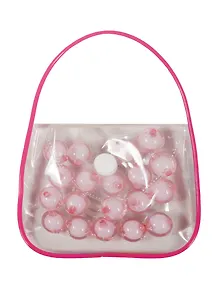 Бусины в сумочке с леской, 14 мм, розовый (11-08431-7)