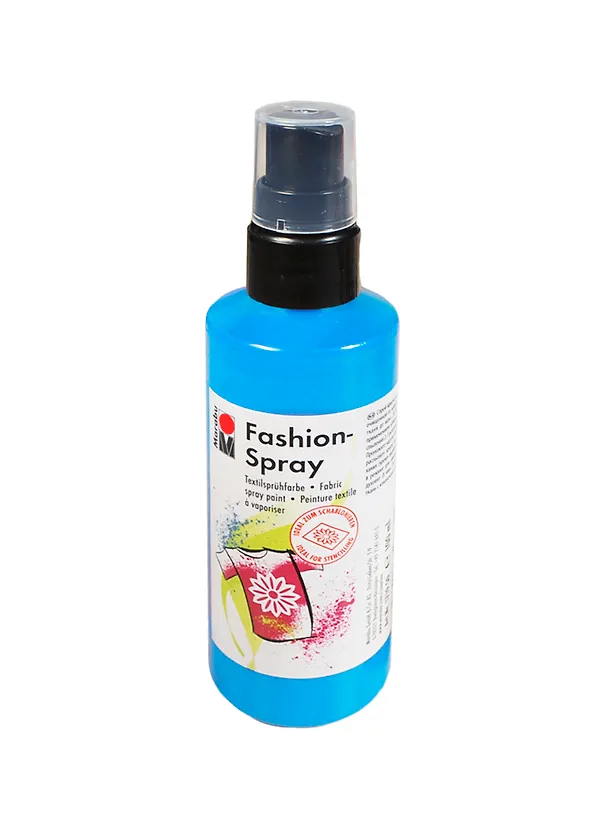 Краска-спрей по ткани Marabu-Fashion Spray цв. 091 Кариб голубой (171950091) (100мл) 2418742 — 1