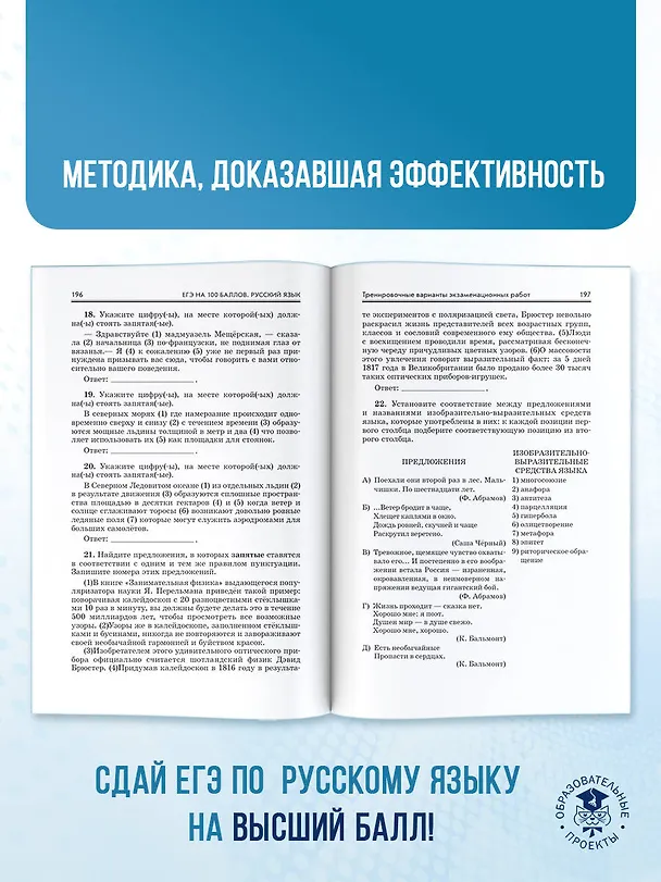 Книга ЕГЭ на 100 баллов. Русский язык. Справочник. Теория и практика (Людмила Степанова, Ирина Текучева) — 8