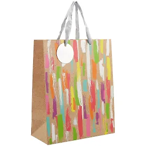 Подарочный пакет «Штрихи на крафте», А4