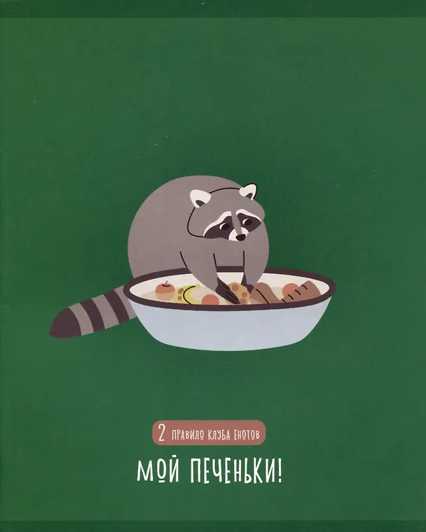 Тетрадь общая «День енота», 48 листов в клетку, A5, в ассортименте - Listoff 2980395 — 1