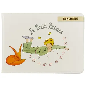 Обложка для студенческого Маленький принц Лис и Принц на белом фоне (СБ2017-032)