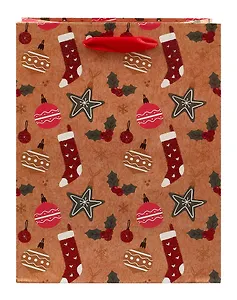 Пакет А5 23*18*10 "Сказка" Новый год, бум.мат