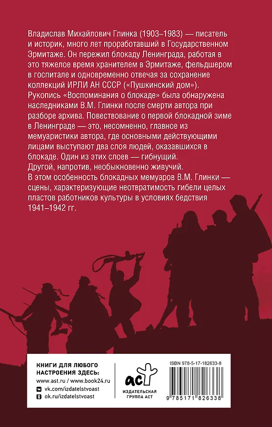 Книга Воспоминания о блокаде (Владислав Глинка) — 2