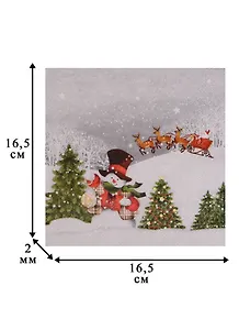 Салфетки для декупажа Катание на санях 2шт.