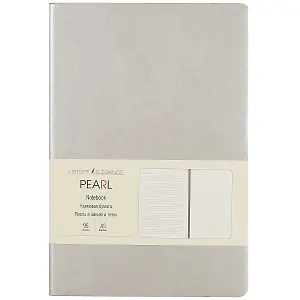 Недатированный ежедневник «Pearl», серый, 96 листа, А5