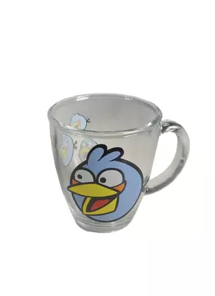 Angry Birds стеклянная кружка в коробке (голубая) (300мл) — 2409593 — 1