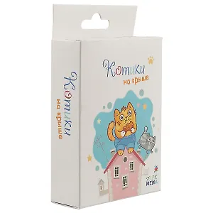 Настольная игра, SELFIE MEDIA, Котики на крыше 48 карт и правила 44408