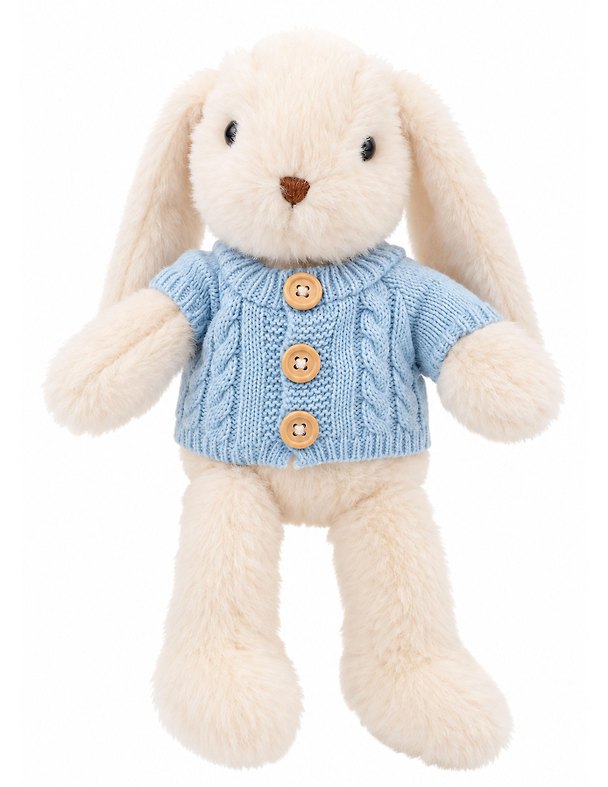 Мягкая игрушка Кролик в голубой кофточке (30см) (12-0881-0456) 3161992 — 1