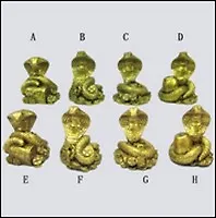 Фигурка декоративная "Змея" (581173) 8 в., L4 W4 H9 см (Ремеко РС) 2332248