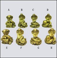 Фигурка декоративная "Змея" (581173) 8 в., L4 W4 H9 см (Ремеко РС) 2332248 — 1