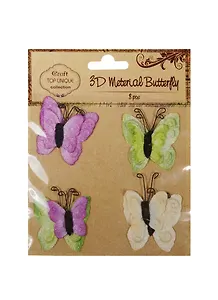 Бабочки 3D тканевые ассорти (4шт.) (S20494782-8)