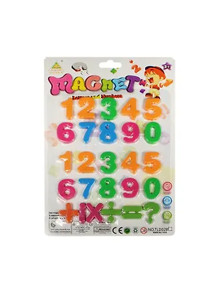 Цифры и знаки магниты (TLD028/27-4) (15006901) (22шт) (3+) (блистер) 2452821