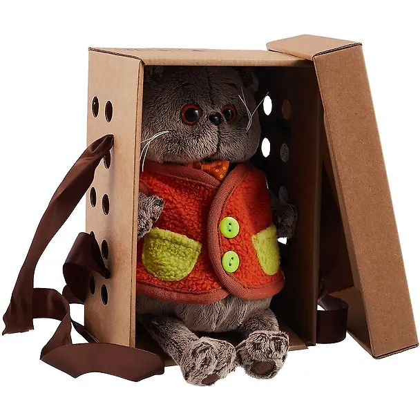 Мягкая игрушка Басик в меховом жилете (19 см) (Ks19-166) 2877610 — 4