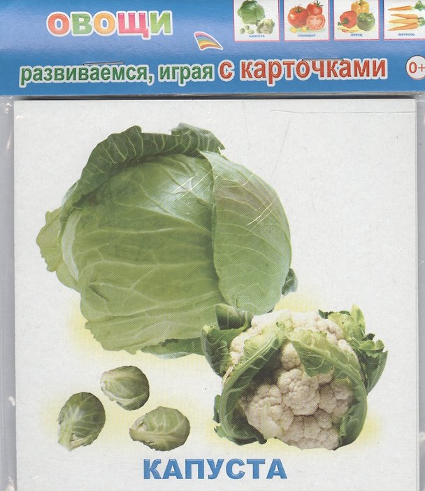 Книга Обучающие карточки Овощи (упаковка) (978-5-91282-664-1) () — 1