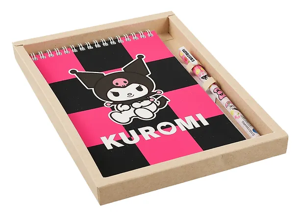 Блокнот Kuromi-1 с ручкой шариковой, А5, 60 листов 3037788 — 2