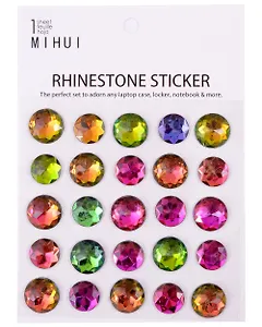 Стразы самоклеящиеся  ассорти разноцветные