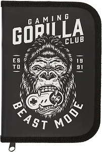 Пенал 1 отделение "Горилла" 19*13 см, молния