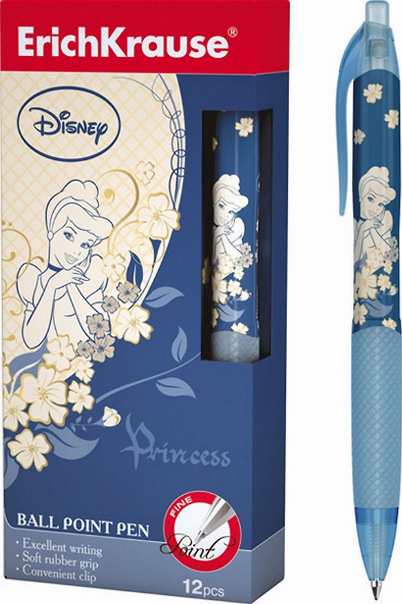 Ручка шариковая автоматическая синяя "Princess Art-Deco", Disney 228211 — 1