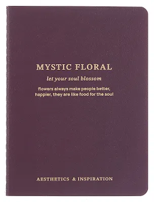 Записная книжка А6 32 листа, нелинованная, "Blossom" фиолетовый, сшивка 3077745