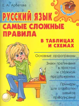 Русский язык: Самые сложные правила в таблицах и схемах. — 2222824 — 1