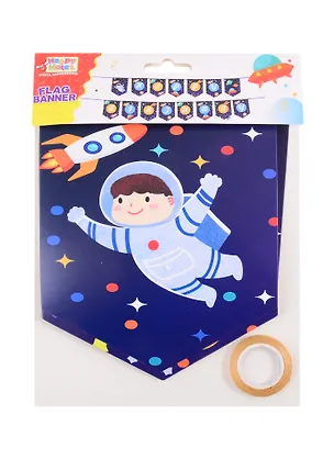 Гирлянда бумажная Happy birthday (космонавт) 2820128