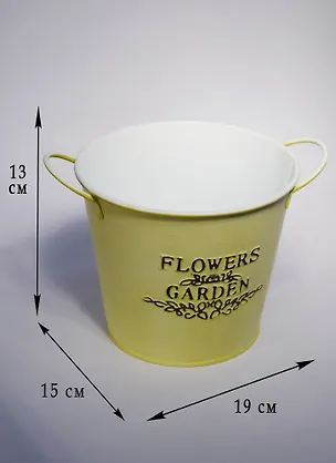 Кашпо декоративное (20х15х13) металл  (7403) 2572454