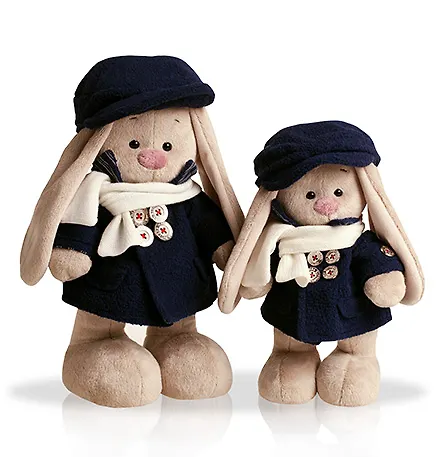 Мягкая игрушка Зайка Ми в синем бушлате и кепке (25 см) (StS-006) 2394723 — 1