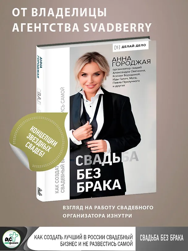 Книга Свадьба без брака. Как создать лучший в России свадебный бизнес и не развестись самой (Анна Городжая) — 5