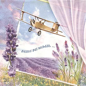 Набор салфеток для декупажа Лавандовый сад (211384/851189) (2шт.) (упаковка)