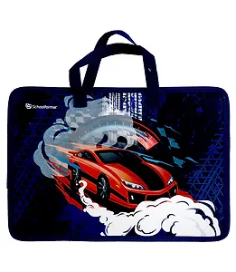 Папка для труда А4 "RED RIDE" 330*260*75, пластик, ткан.ручки, широкая