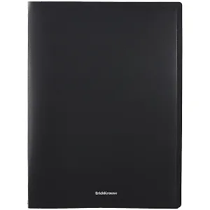 Папка 10ф А4 "Matt Classic" пластик, черный, Erich Krause