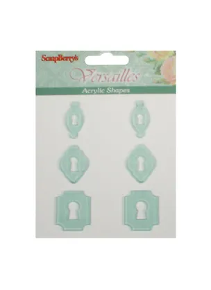 Акриловые украшения Замочки (SCB45001006) (6шт.) (упаковка) 2503129