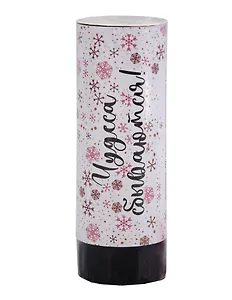 Новогодняя хлопушка с конфетти Чудеса сбываются (серебристая)