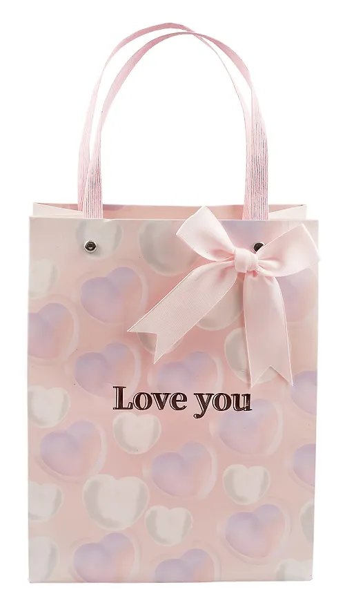 Пакет А5 23*18*10 "Pink hearts" жен., бум.мат.ламинат 2981901 — 2