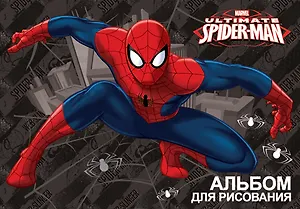 Альбом для рисования 20л А4 "Spider-man" скрепка, выб.УФ-лак, фольга, Disney