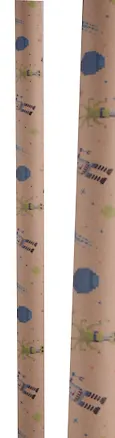 Бумага упаковочная 70*100см "Космос" глянц., инд.уп. 3042571